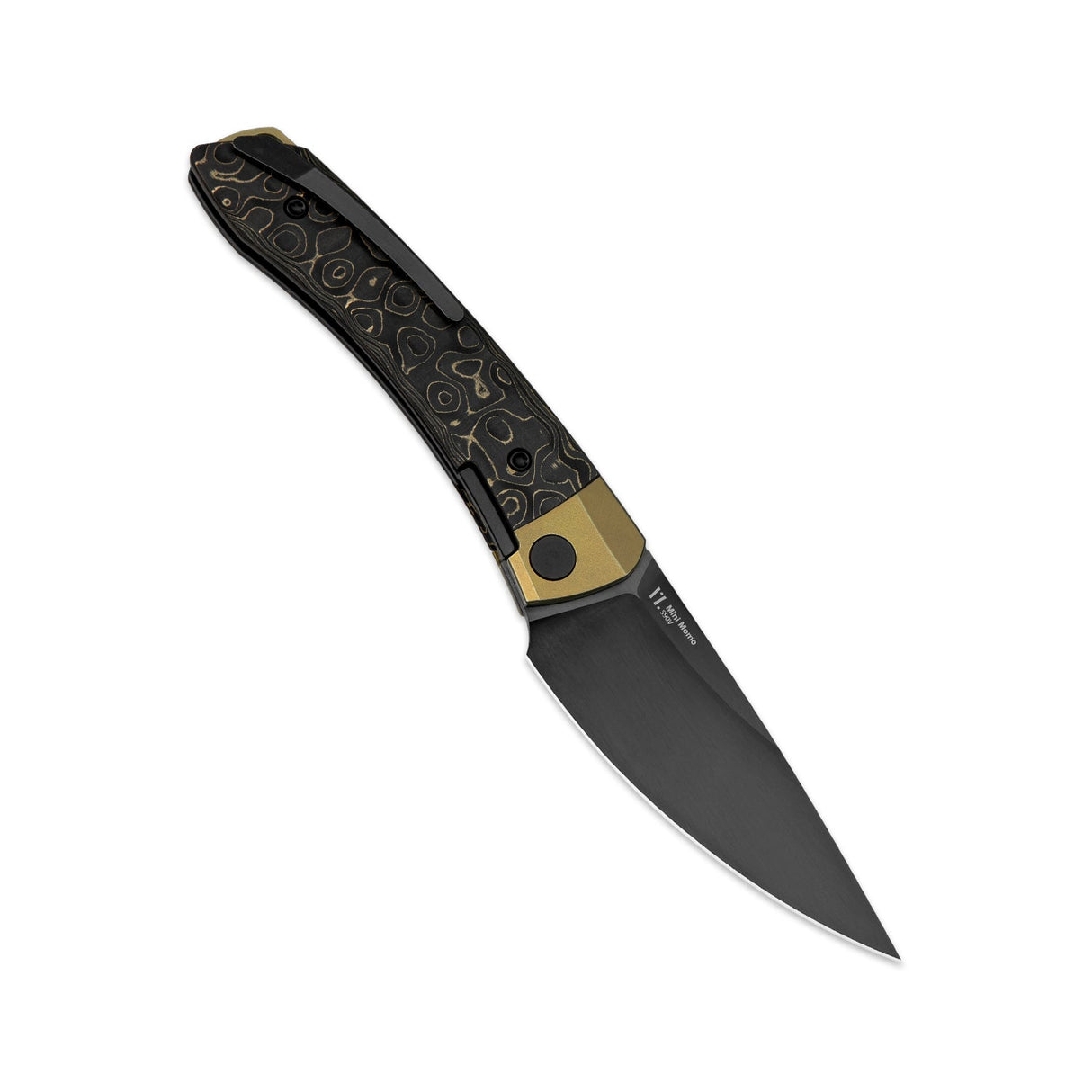 Mini Momo | S90V + Fat Carbon Camo Gold