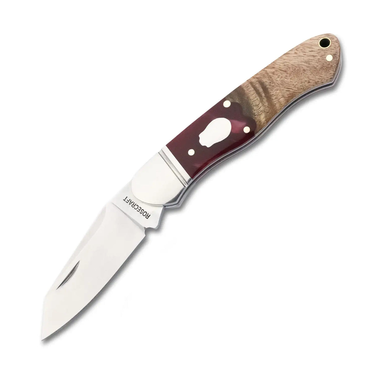 Ocoee River Kayak Red Resin Burl Slipjoint - RCT009-RW