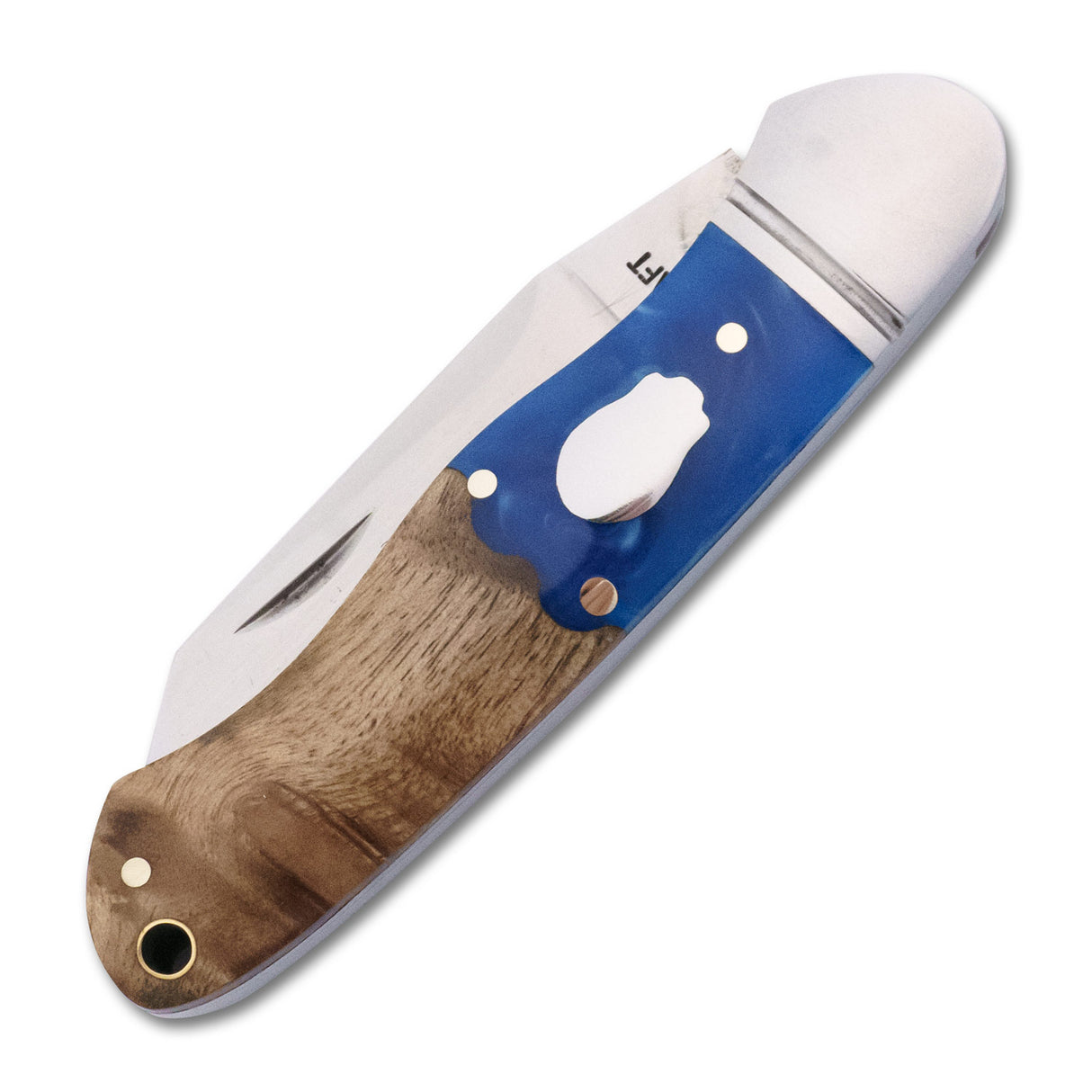 Ocoee River Kayak Blue Resin Burl Slipjoint - RCT009-BW