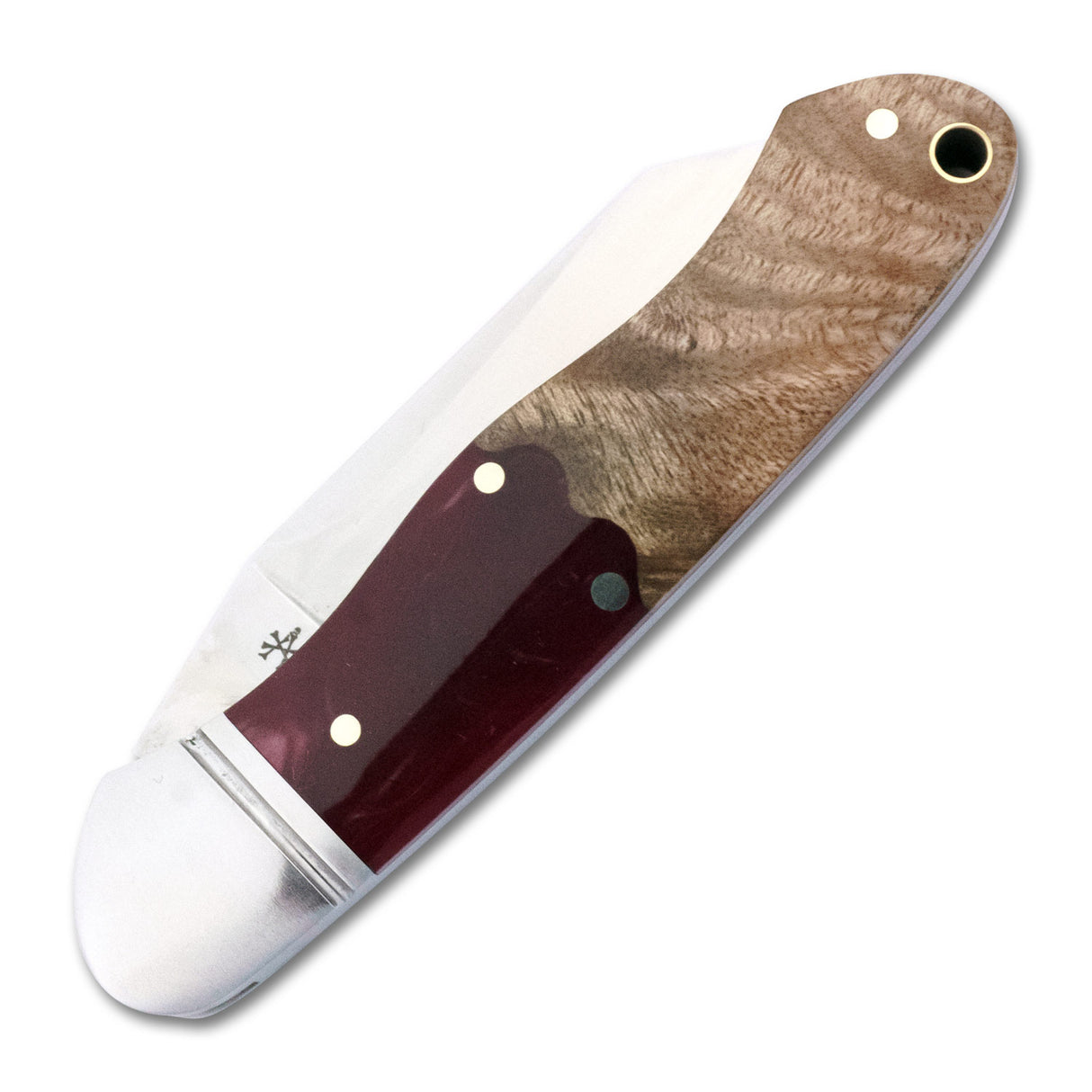 Ocoee River Kayak Red Resin Burl Slipjoint - RCT009-RW