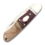 Ocoee River Kayak Red Resin Burl Slipjoint - RCT009-RW