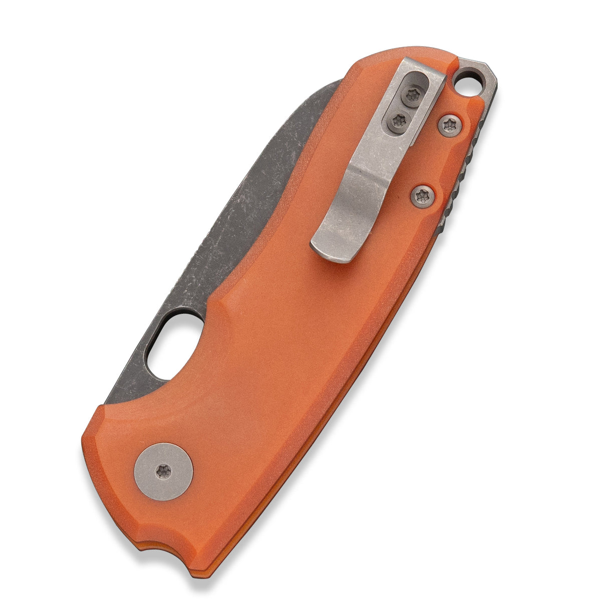 Urban EDC x Unbox Therapy F5.5 | Orange Paper Micarta w/ Acid Etch M390