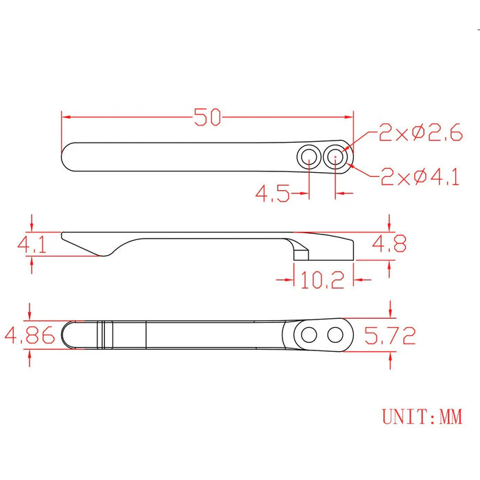 Titanium Pocket Clip T003C/D