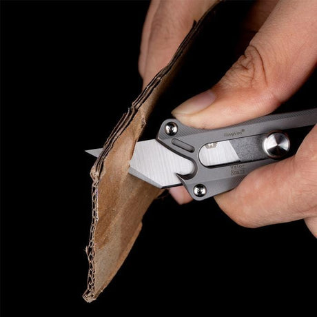 RovyVon | Valor V20 Titanium Retractable Utility Knife, Folding Knife, RovyVon,Adventure Carry