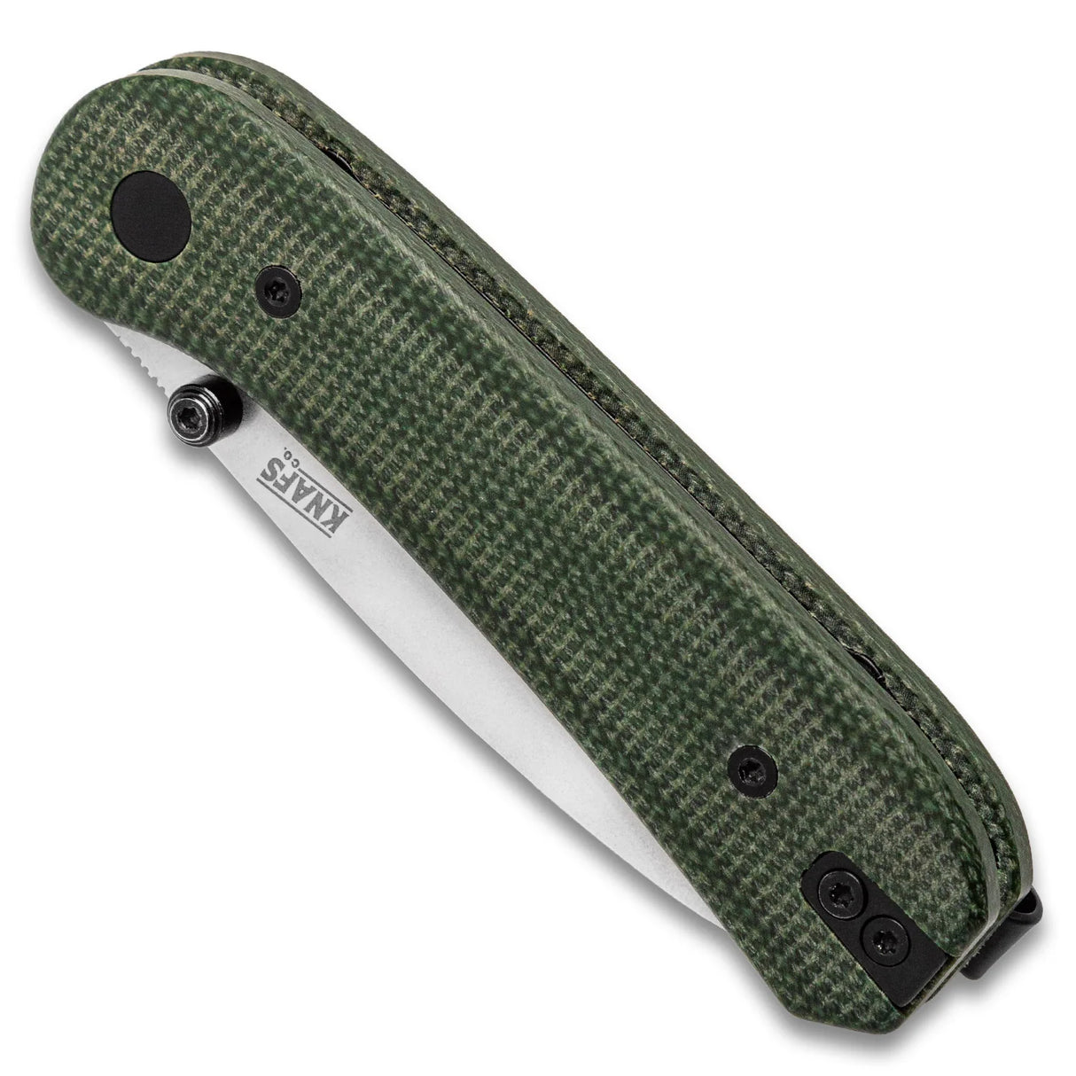 Lander 1 | Contoured Green Micarta + 14c28n