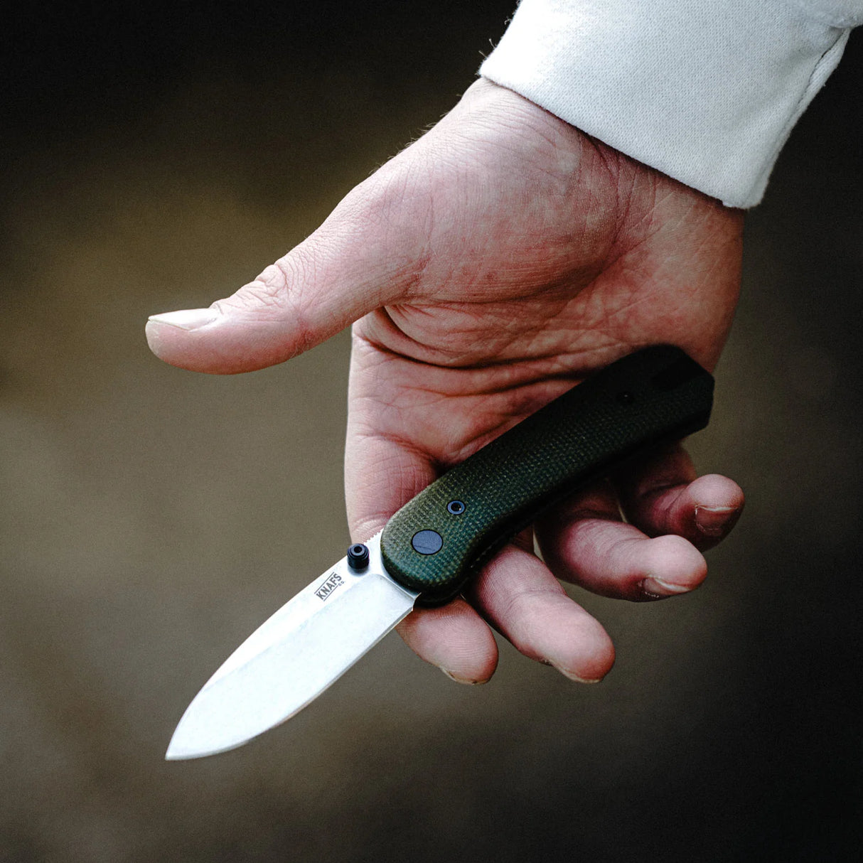 Lander 1 | Contoured Green Micarta + 14c28n